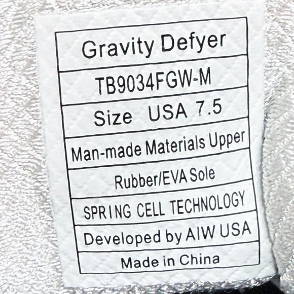 Gravity Defyer XLR8 Run Womens Size 7.5 Running Shoes Gray White Mesh - Picture 9 of 9